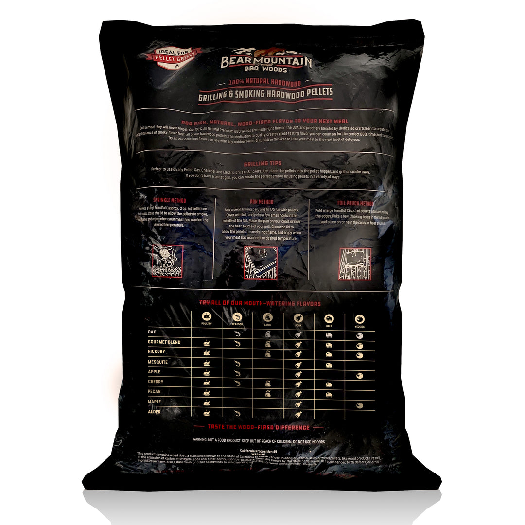 Bear Mountain BBQ Premium All Natural Oak Hardwood Smoker Pellets, 40 Pounds - VMInnovations
