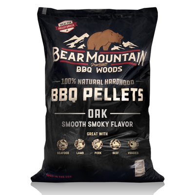 Premium All Natural Oak Hardwood Smoker Pellets, 40 Pounds (Open Box)