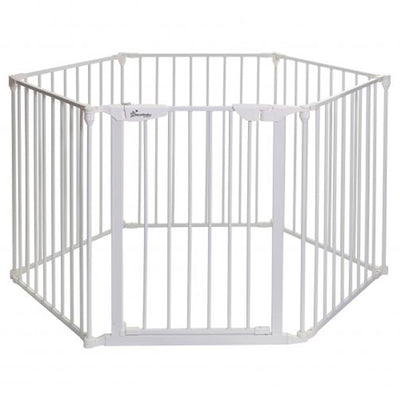 Dreambaby L2020BB Mayfair Converta 147.5 Inch 3 in 1 Baby Gate Playpen, White - VMInnovations