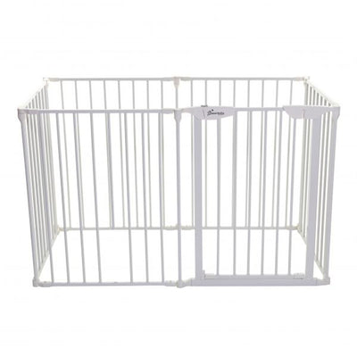 Dreambaby L2020BB Mayfair Converta 147.5 Inch 3 in 1 Baby Gate Playpen, White - VMInnovations