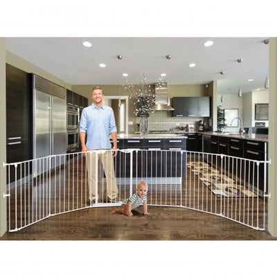 Dreambaby L2020BB Mayfair Converta 147.5 Inch 3 in 1 Baby Gate Playpen, White - VMInnovations