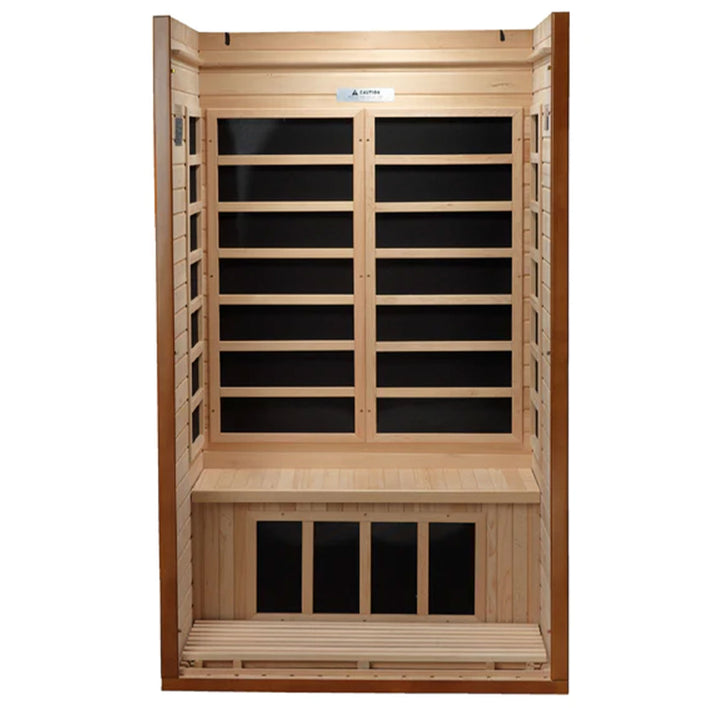 Dynamic Barcelona Hemlock Wood Low EMF FAR Infrared Sauna For Home (For Parts)