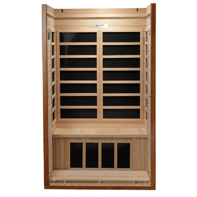 Dynamic Barcelona 2 Person Hemlock Wood Low EMF FAR Infrared Sauna(Open Box)