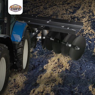 Field Tuff 39" Tow Behind Soil Cultivator Sleeve Hitch Disc Harrow(Open Box)