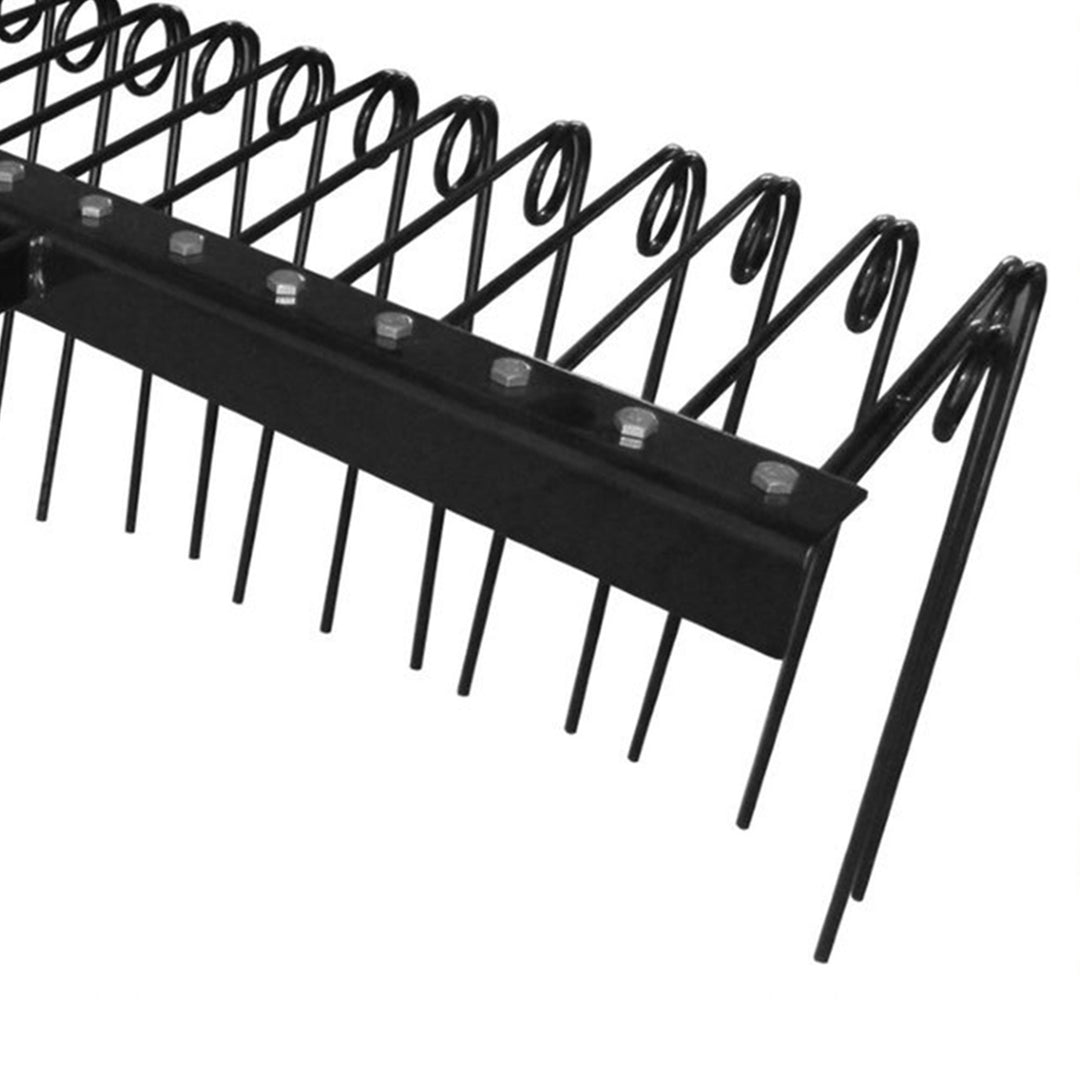 Field Tuff 60 Inch Pine Straw Rake w/ Coil Spring Tines & 3 Point Hitch, Steel