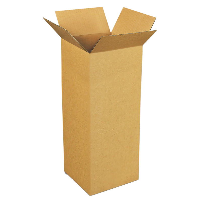EcoSwift 4 x 4 x 18 Inch Corrugated Cardboard Packing Boxes for Moving (50 Pack)