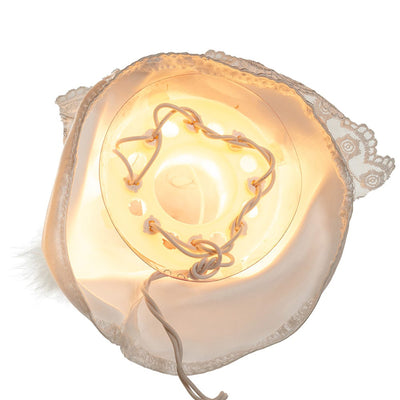 Kurt Adler UL2205 10.7 In Angel Clear Lighted Holiday Tree Topper, White/Silver - VMInnovations