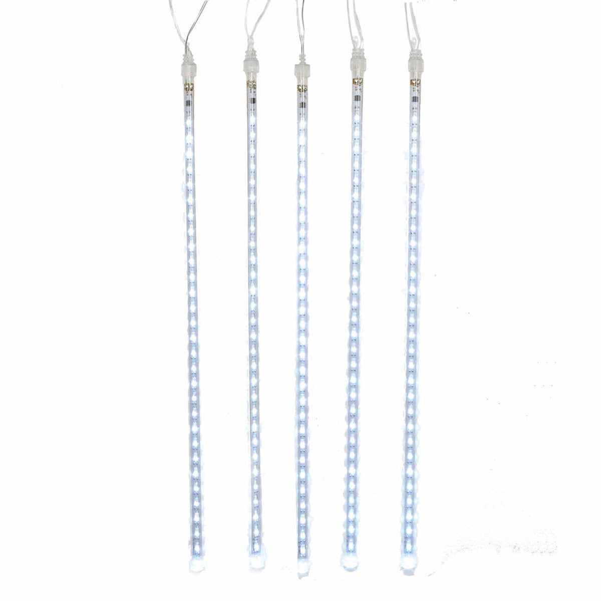 Kurt Adler Indoor Outdoor 150 LED Light Holiday Winter White Meteor Shower Set