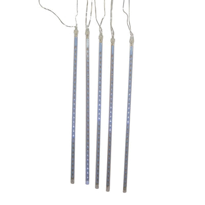 Kurt Adler Indoor Outdoor 150 LED Light Holiday Winter White Meteor Shower Set