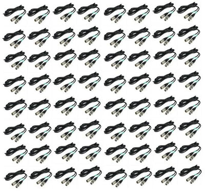 (64) CHAUVET 10 Foot Male to Female 3 Pin DMX Lighting Effect Cables | DMX3P10FT