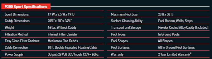 Zodiac POLARIS 9300 Sport Robotic Inground Swimming Pool Cleaner F9300 - Used