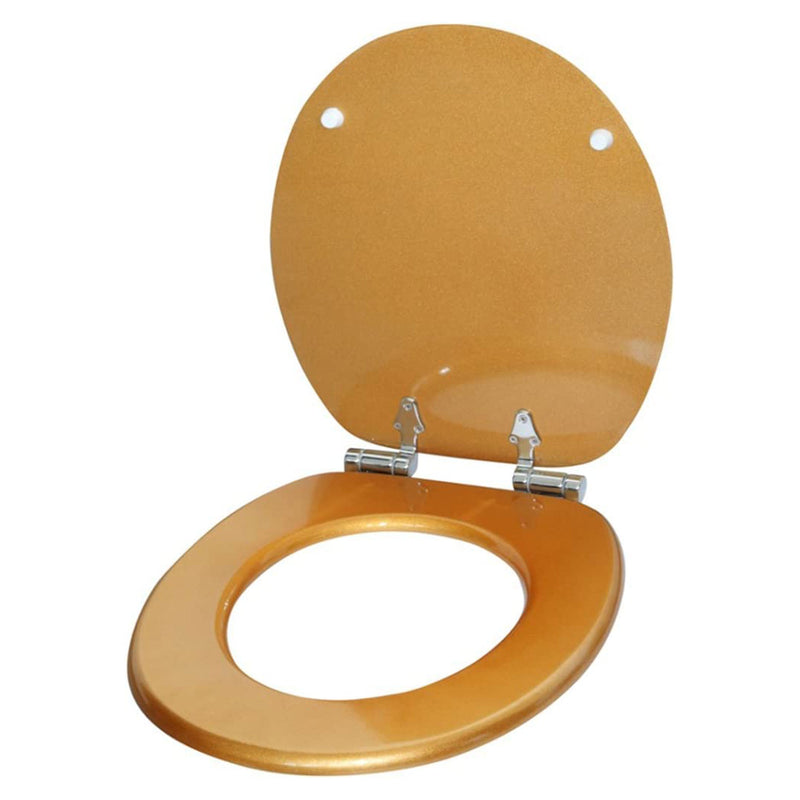 Sanilo 244 Round Soft Close Molded Wood Adjustable Toilet Seat (Open Box)