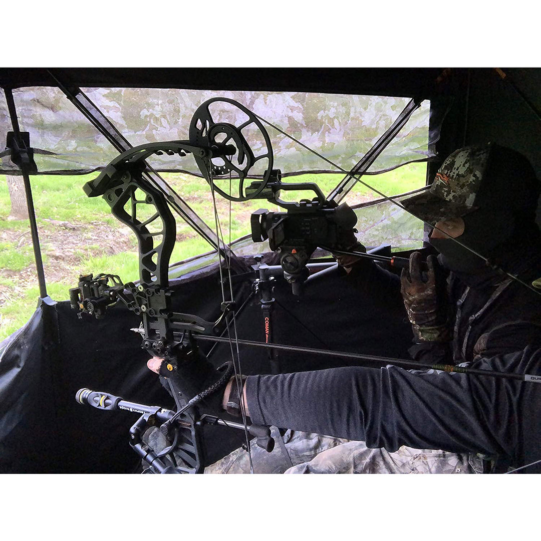 Muddy Infinity 3 Man Ground Blind with Shadow Mesh and 360 View, Camo (Open Box) - VMInnovations