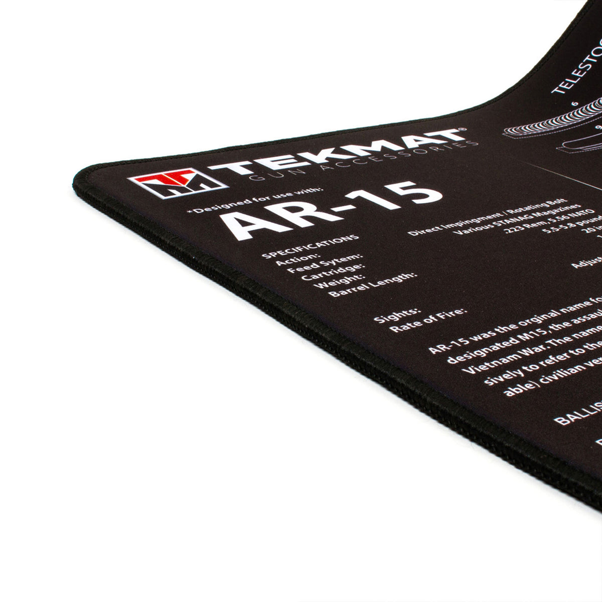 TekMat Ultra Premium AR-15 Gun Cleaning Mat Accessory with Print (Open Box)