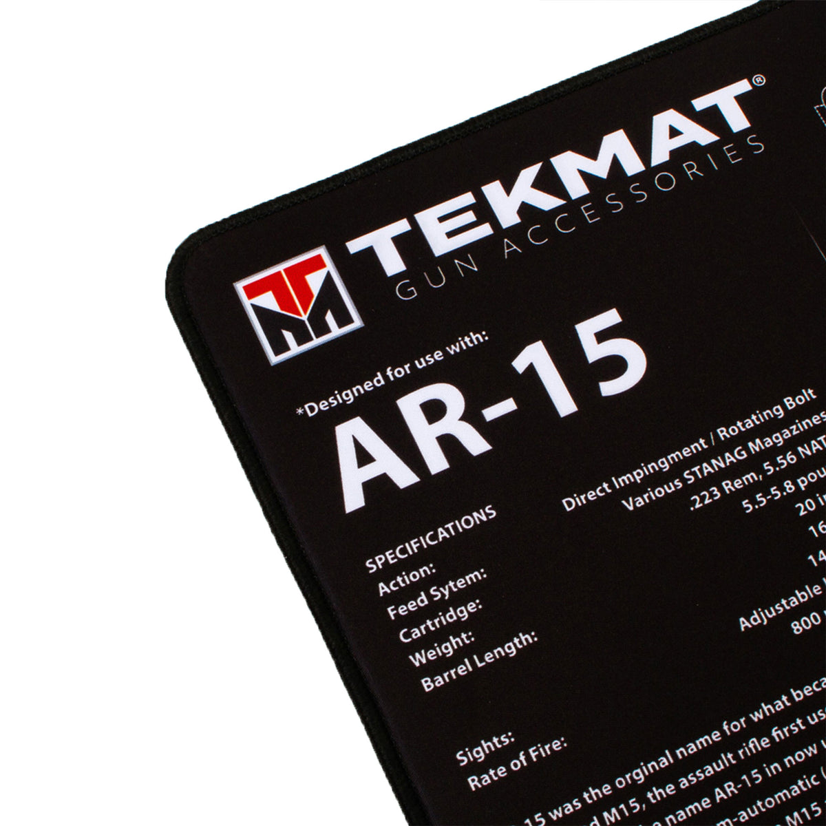 TekMat Ultra Premium AR-15 Gun Cleaning Mat Accessory with Print (Open Box)