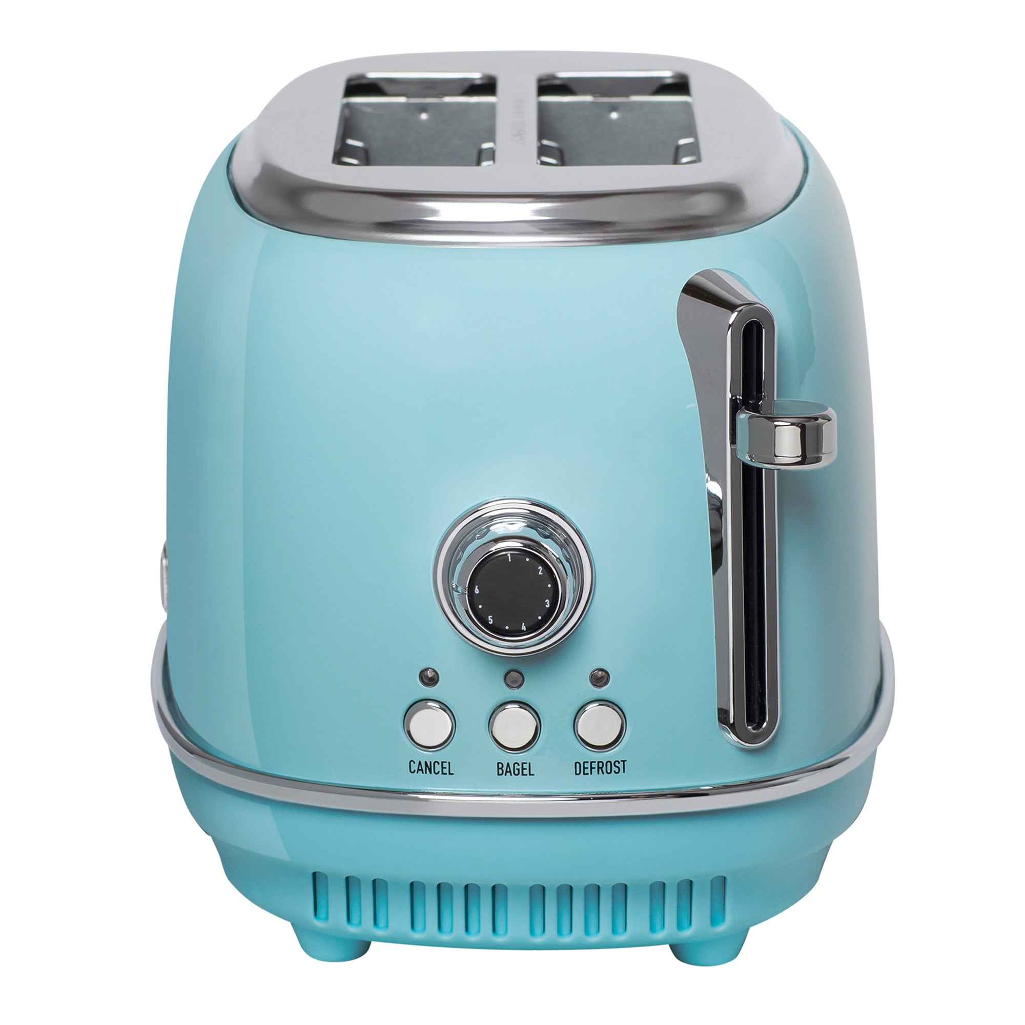 Haden 2 Slice Wide Slot Stainless Steel Bread Toaster, Turquoise (Open Box)