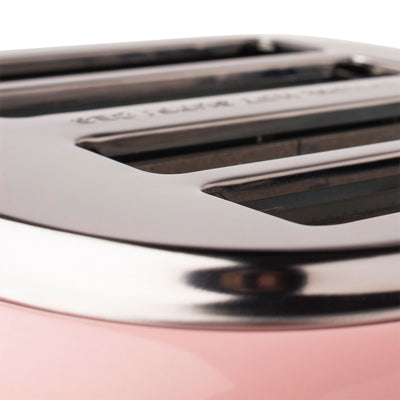 Haden Heritage Electric Water Kettle & 4 Slice Wide Slot Toaster, English Rose - VMInnovations