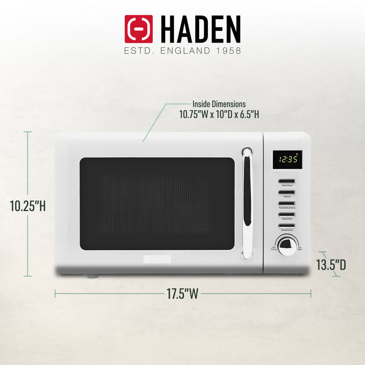 Haden Heritage Vintage 0.7 Cubic Foot 700 WT Countertop Microwave Oven (Used)