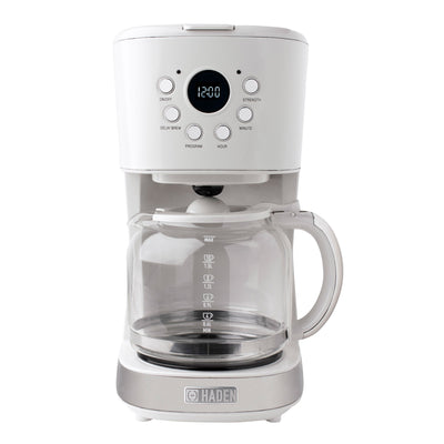 Haden 12 Cup Programmable Coffee Maker w/ Brew Strength Control , Ivory (Used)