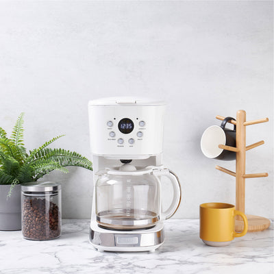 Haden 75061 12 Cup Coffee Maker with Brew Strength Control , Ivory (Used)