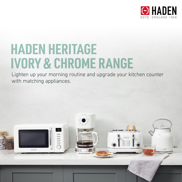 Haden 12 Cup Programmable Coffee Maker & Brew Strength Control , Ivory(Open Box)