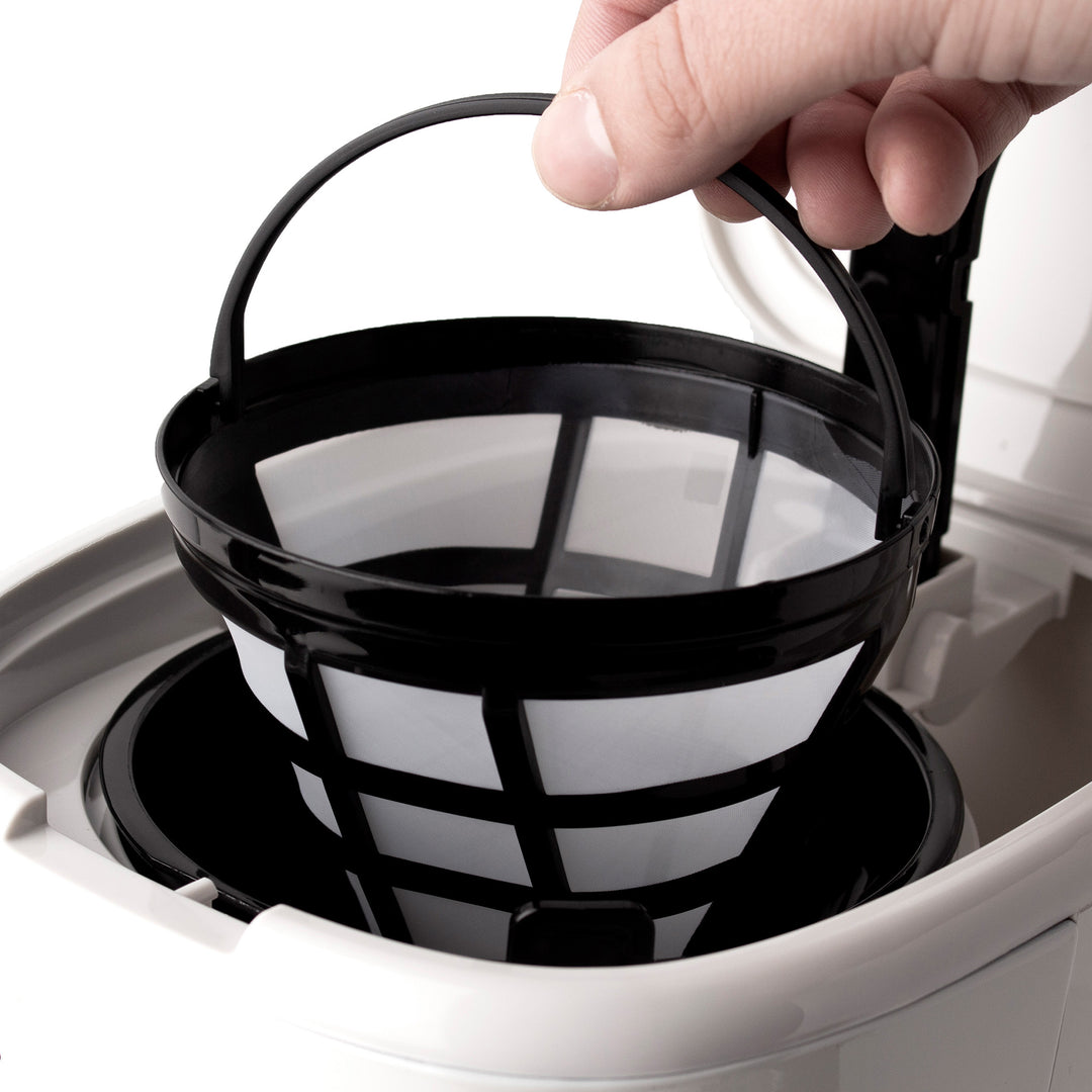 Haden 12 Cup Programmable Coffee Maker & Brew Strength Control , Ivory(Open Box) - VMInnovations