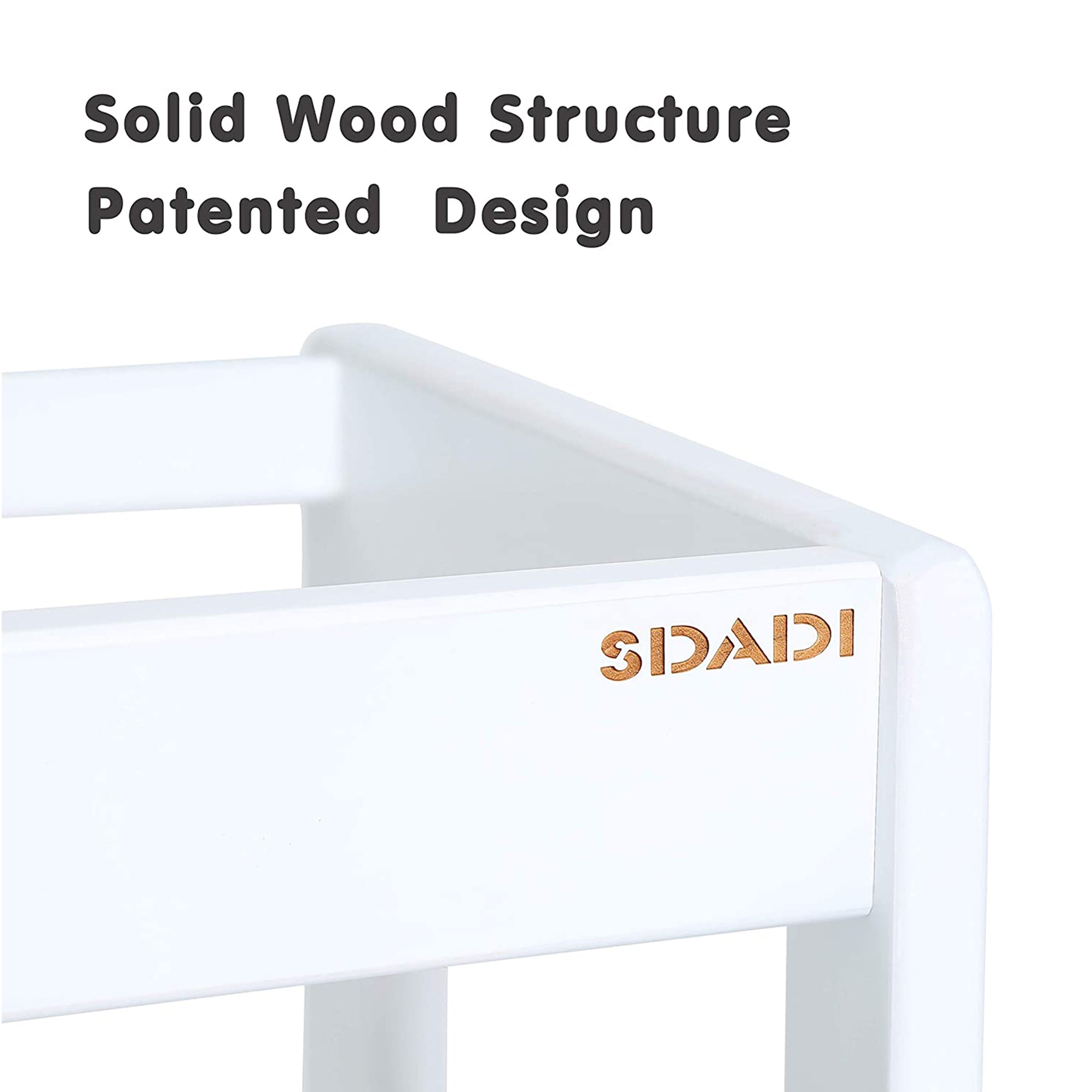 SDADI LT05W Mother's Helper Adjustable Height Kids Kitchen Step Stool (Open Box) - VMInnovations