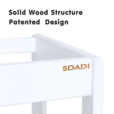 SDADI LT05W Mother's Helper Adjustable Height Kids Step Stool, White (Used) - VMInnovations