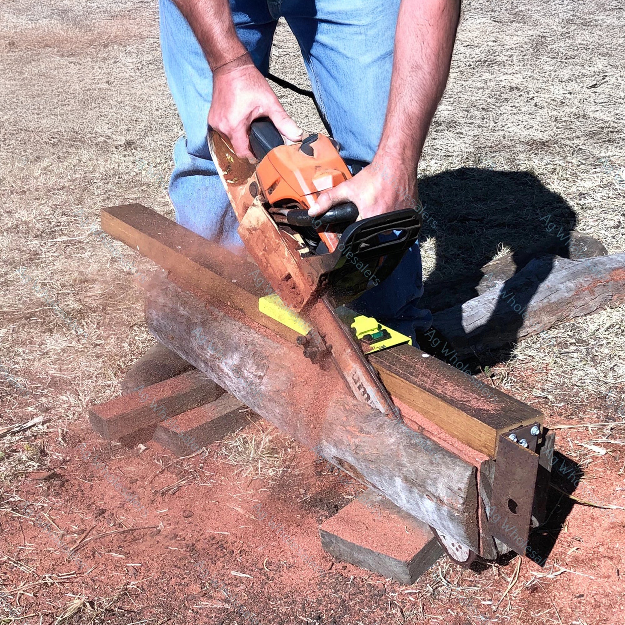 Timber Tuff TMW-57 Wood Beam Cutting Guide Portable Sawmill for Chainsaw - VMInnovations