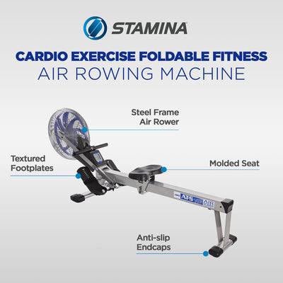 Stamina Products 35-1405 ATS Indoor Fitness Multifunction Air Rowing Machine - VMInnovations