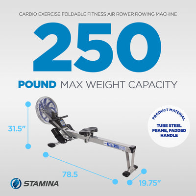 Stamina Products 35-1405 ATS Indoor Fitness Multifunction Air Rowing Machine - VMInnovations