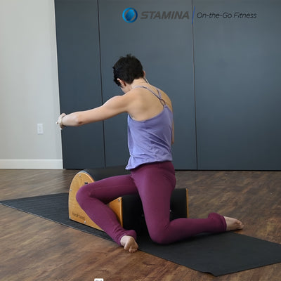 Stamina AeroPilates Padded Spine Posture Corrector Stretching Barrel (For Parts) - VMInnovations