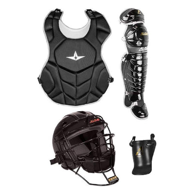 All-Star League Series Ages 5-7 Baseball Catchers Gear Set, Black (Used)