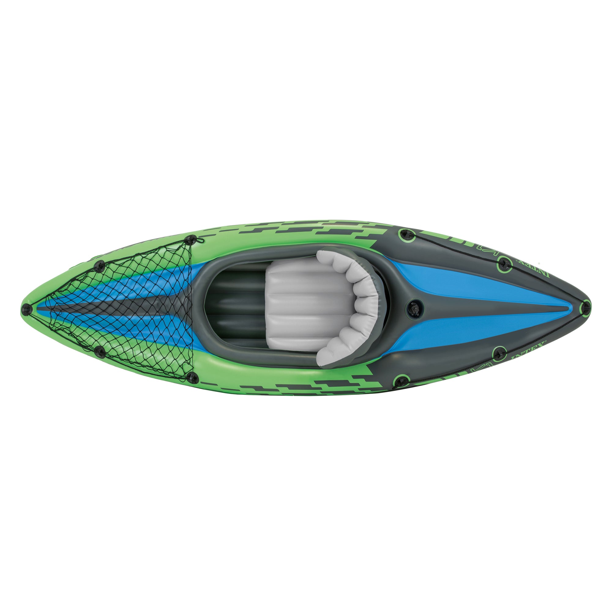 Intex K1 Inflatable Single Person Kayak Set and Accessory Kit w/ Pump (Open Box) - VMInnovations
