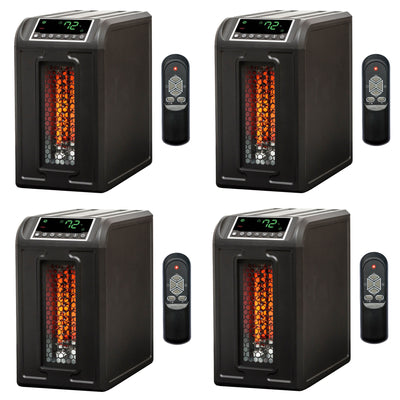 Lifesmart 3 Element 1500W Quartz Infrared Electric Room Space Heater (4 Pack) - VMInnovations