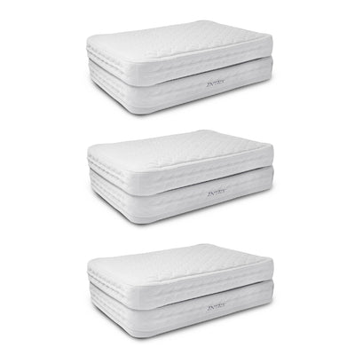Intex Supreme Dura-Beam Air Flow Raised Queen Airbed with Built-in Pump (3 Pack)