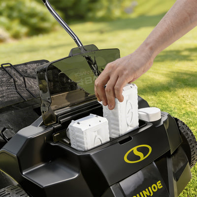 Sun Joe Cordless Scarifier/Dethatcher, Brushless Motor, Batteries, 24V-X2-DTS15