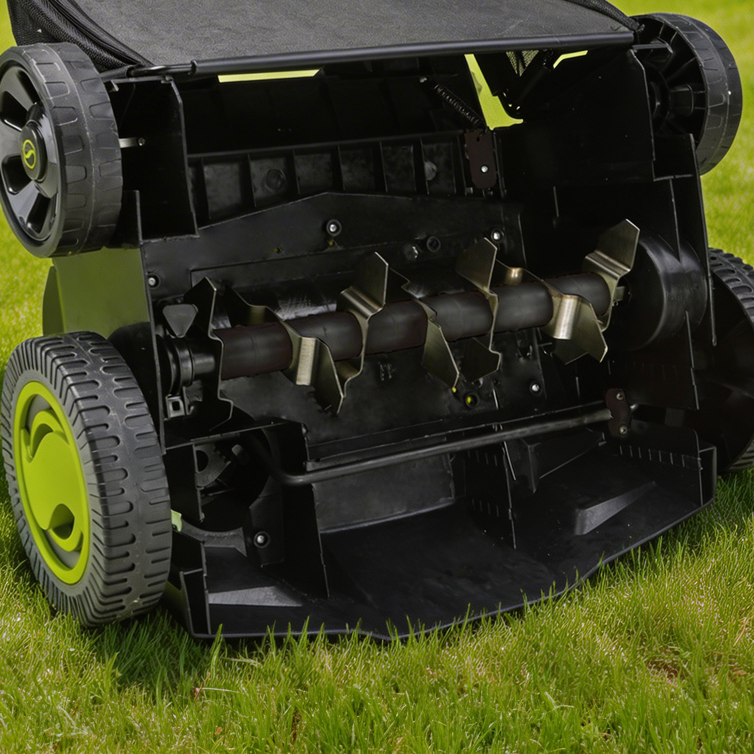 Sun Joe Cordless Scarifier & Dethatcher, Motor, 2 24V 4.0Ah Batteries (Open Box)