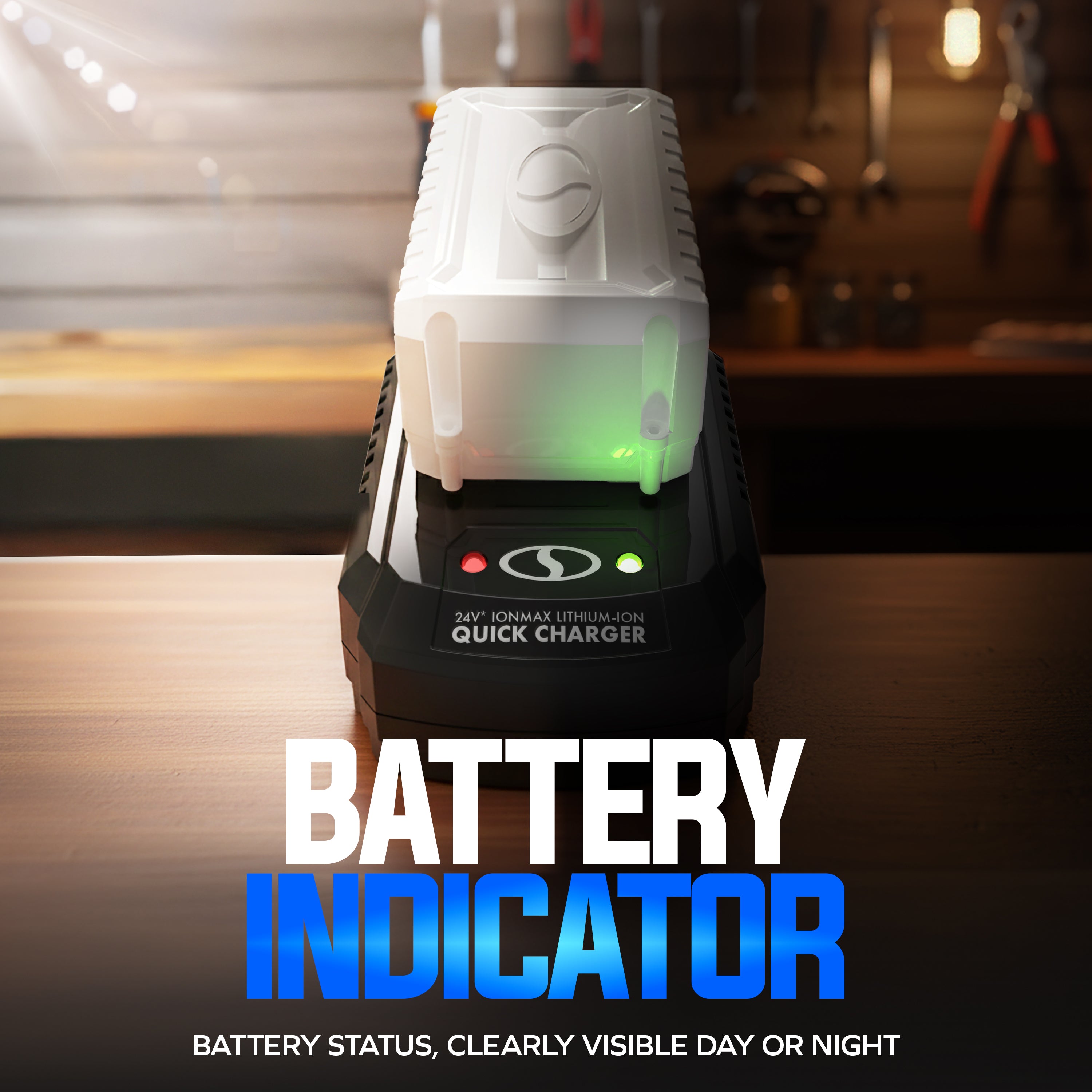 Snow Joe Dual-Port Quick Charger & Rechargeable EcoSharp Pro Lithium-Ion Battery