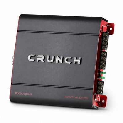 Crunch PX-1000.4 4 Channel 1000 Watt Amplifier w/ BOSS Audio Systems Wiring Kit