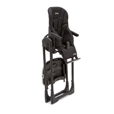 Jeep Convertible Foldable High Chair for Babies and Toddlers, Black (Open Box)