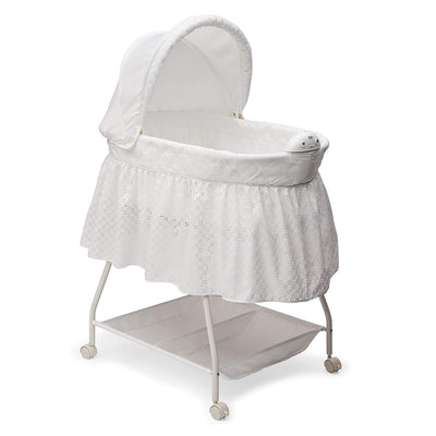 Delta Children Infant Deluxe Sweet Beginnings Baby Bedside Bassinet, Turtle Dove - VMInnovations