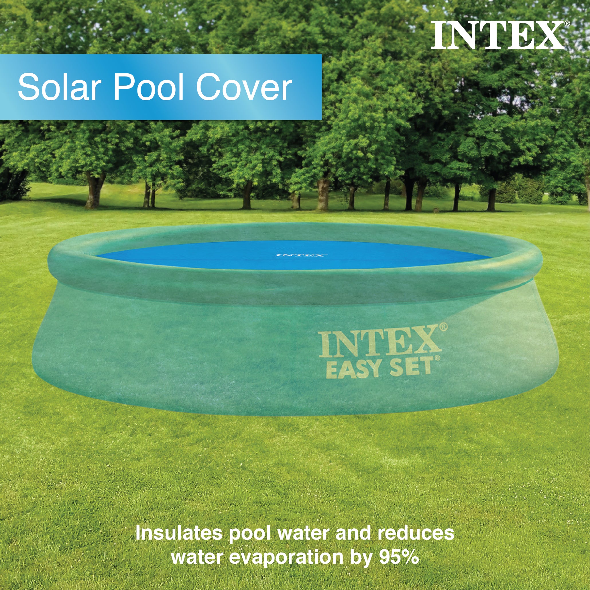 Intext 9.5 Foot Solar Cover Accessory for Above Ground Swimming Pools (Used) - VMInnovations
