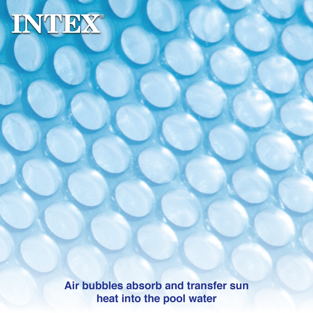 Intext 9.5 Foot Solar Cover Accessory for Above Ground Pools, Blue (Open Box)