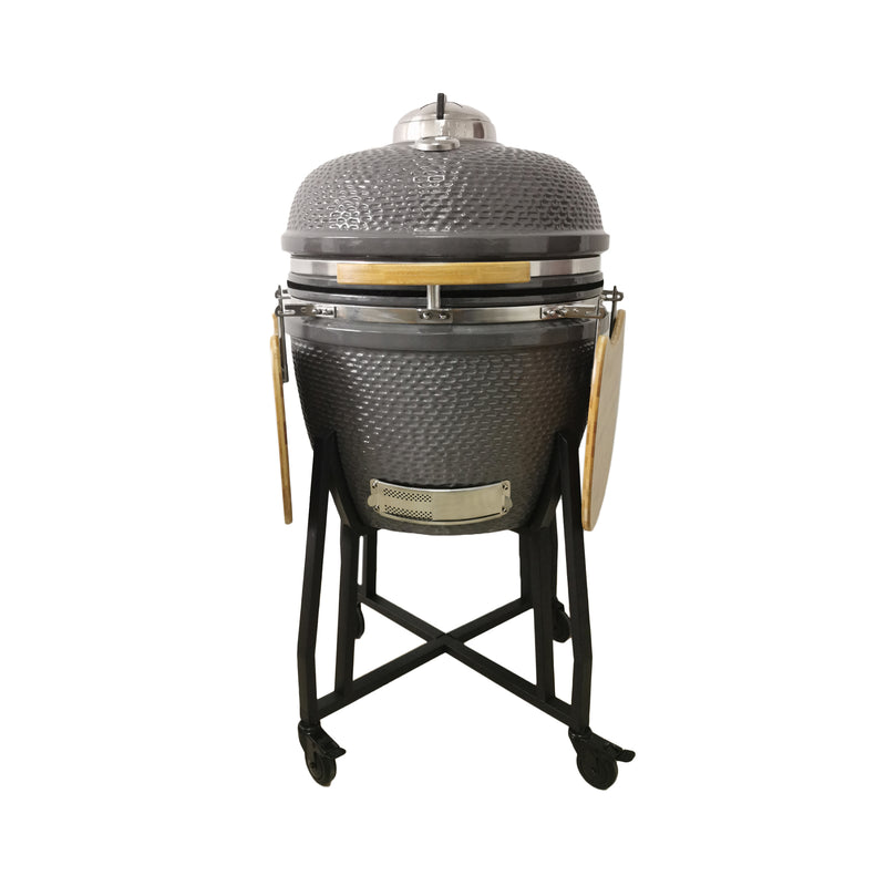 LifePro SCSK-24BLP 24 Inch Pro Series Kamado Grill with Starter, Cover, & Wheels