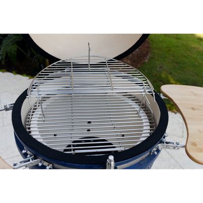 LifePro SCSK-24BLP 24 Inch Pro Series Kamado Grill with Starter, Cover, & Wheels