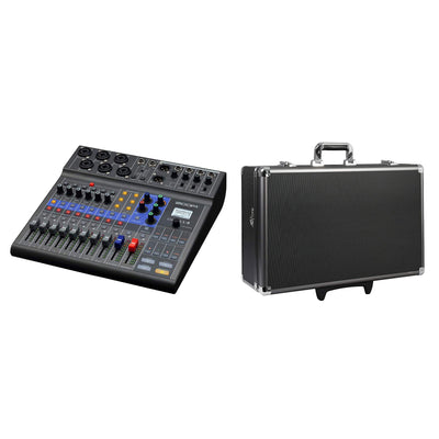 Zoom LiveTrak Digital Audio Recorder Mixer & Zeikos Hard Shell Storage Case