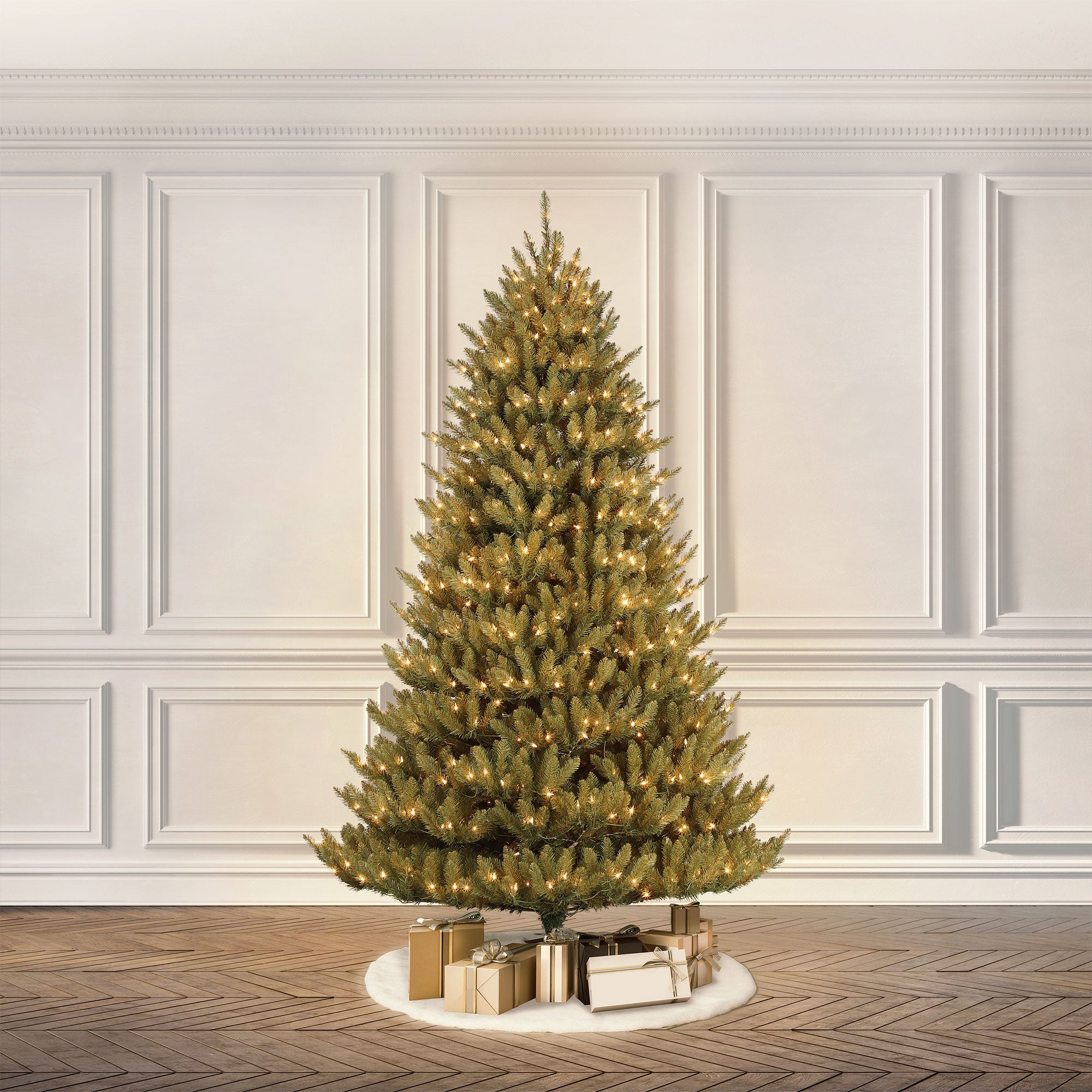 Puleo International 6.5 Foot Dans Mountain Fir Prelit Full Christmas Tree - VMInnovations