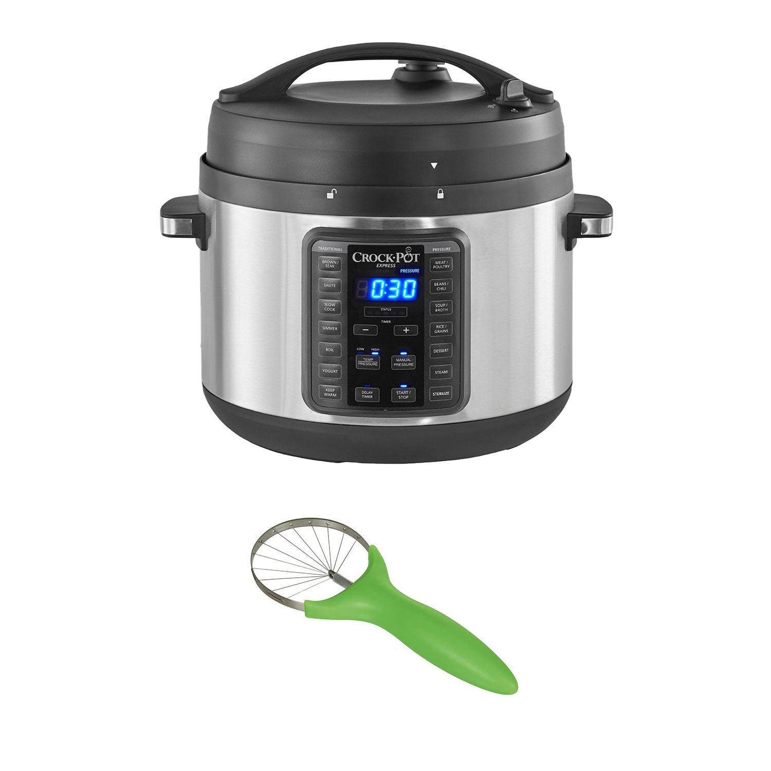Crock-Pot 10 Quart Food Cooker with Progressive International Avocado Slicer - VMInnovations