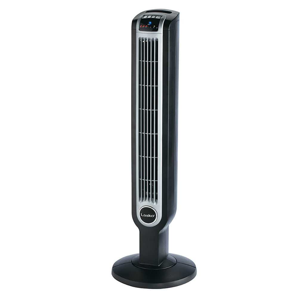 Lasko 36" 3-Speed Electric Oscillating Tower Fan with Remote and Ionizer, Black